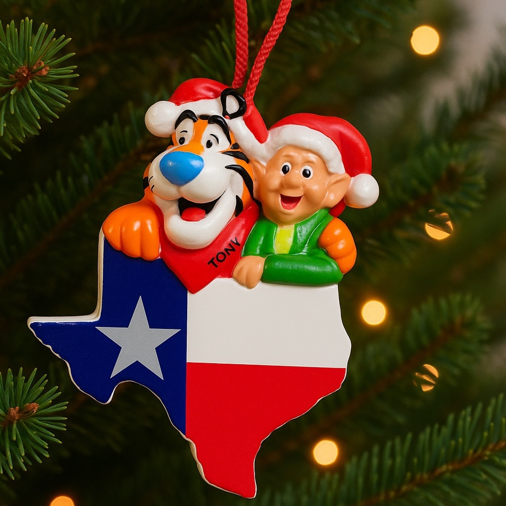 2007 Kellogg’s Tony the Tiger Texas Christmas Ornament – Rare Collectible
